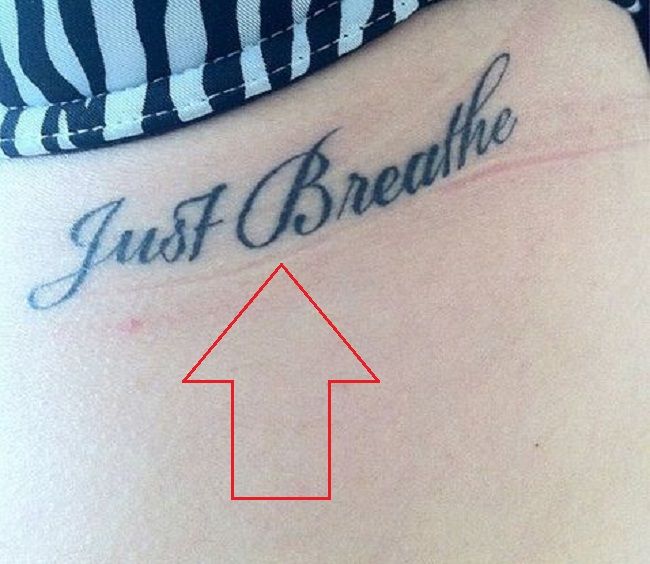 Just Breathe-Miley Cyrus Tattoo