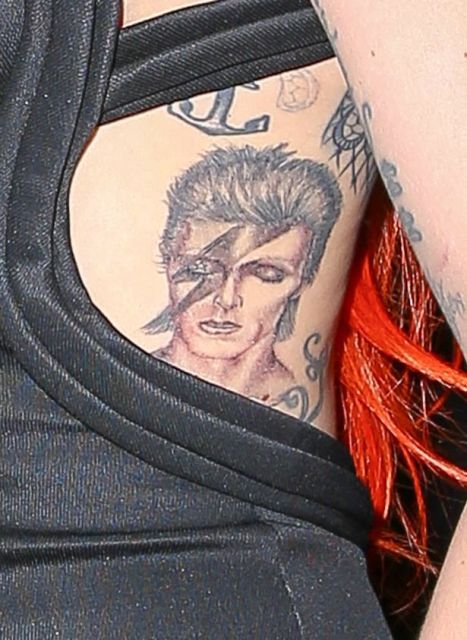  Tatuaje de Lady Gaga fallecido David Bowie