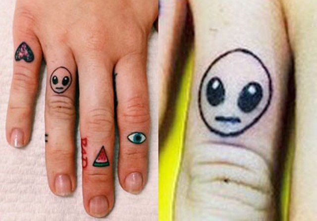 Miley Cyrus tattoo Alien