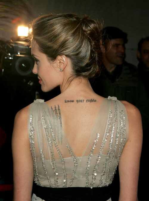 Angelina Jolie's 21 Tattoos & Their Meanings - Body Art Guru