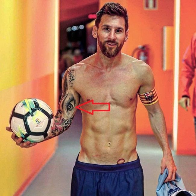 lionel messi-antonella eye tattoo