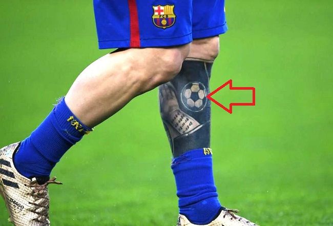 lionel messi-football tattoo