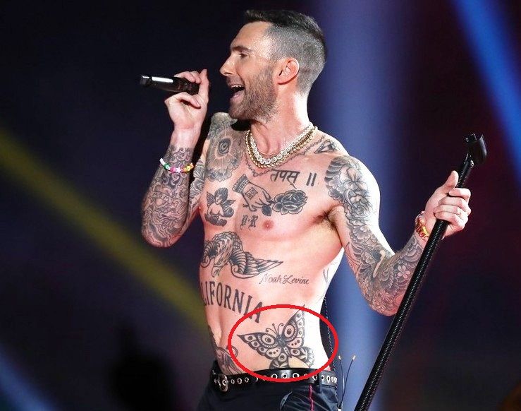 Adam Levine Butterfly Tattoo