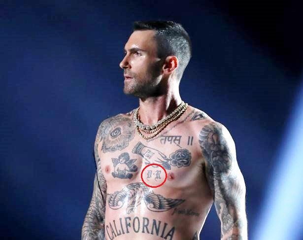 Adam Levine Old English Fonts Tattoo