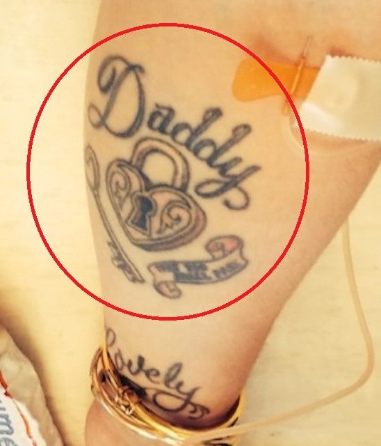 kelly osbourne-daddy tattoo