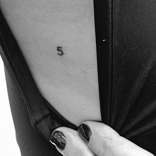 Lea Michele - Number 5 Tattoo