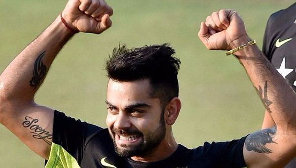 नय टट बदलग कसमत वरट कहल न IPL स पहल फर गदवय शरर कय  डजइन RCB क लए लक  virat kohli flaunts new tattoo ahead of ipl 2022   Navbharat Times