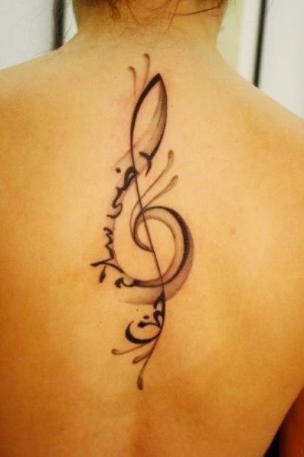 Arabic Music Tattoo