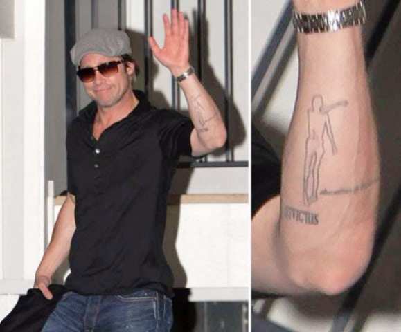 Brad Pitts Tattoos