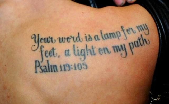 Justin Bieber tattoo Bible Verse