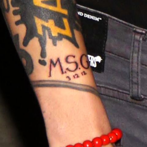 Zayn Malik MSG Tatuagem