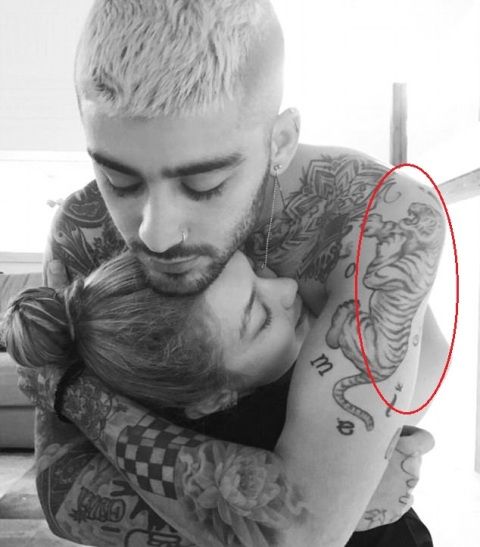 Zayn Malik tigris tetoválás