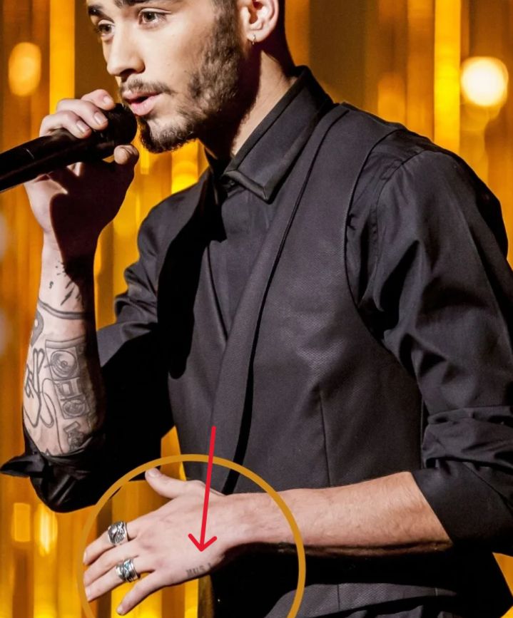 Zayn Malik's number tattoo