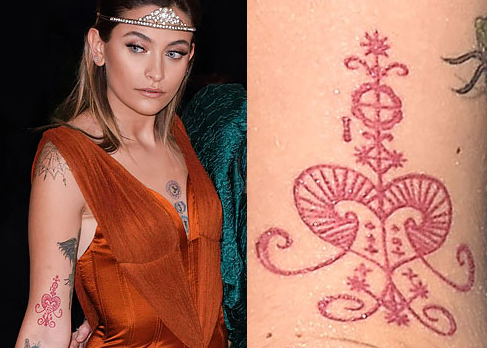 Paris Jackson Right Arm Voodoo