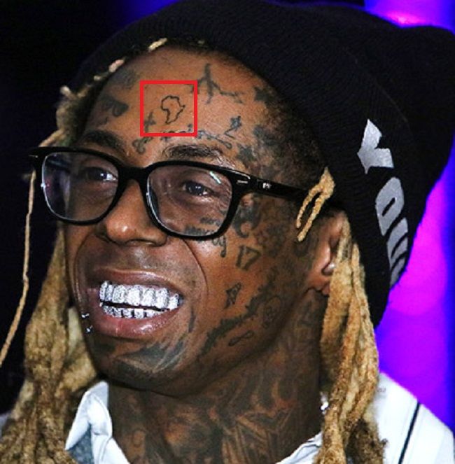 Map of Amfrica-Tattoo-Lil Wayne