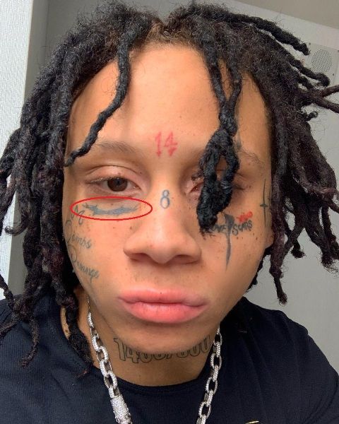 Barbed Wire-Trippie redd tattoo