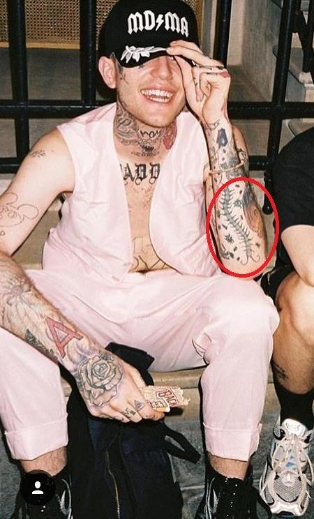 lil peep tattoos simpson