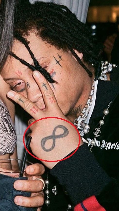 infinity on hand-Trippie redd tattoo