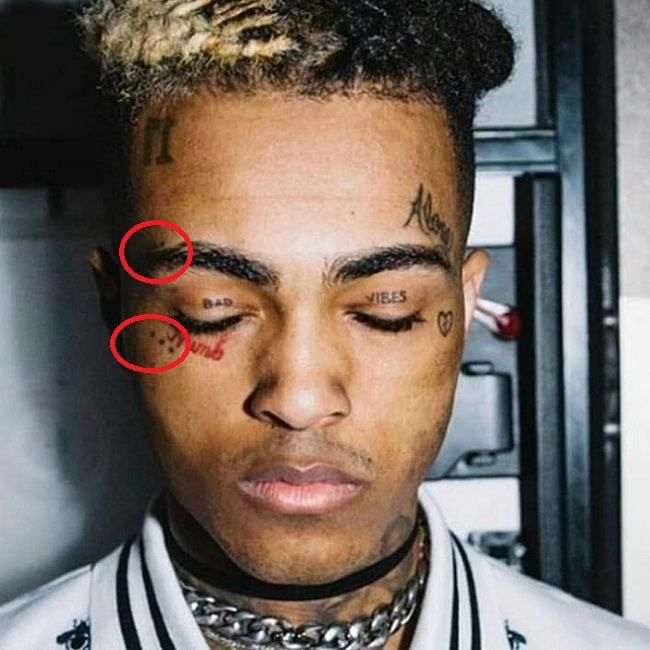 Xxxtentacion Eyelid Tattoo