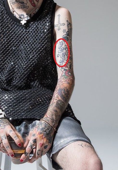 lil peep tattoos on peep