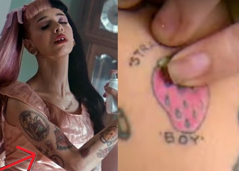 Melanie-Martinez-Strawberry-Tattoo