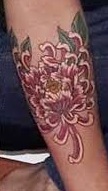 Asia Argento Flower Tattoo