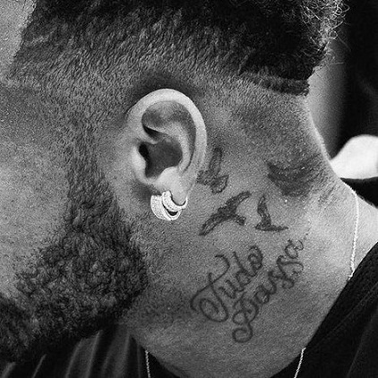 neymar jr birds and words tattoo