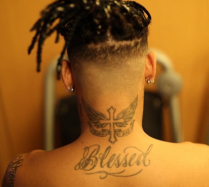 neymar jr cross tattoo