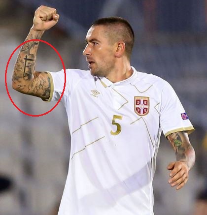 Aleksandar Kolarov grim reaper tattoo