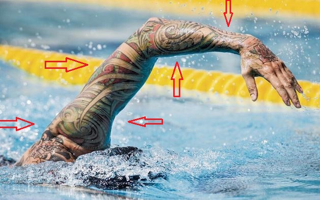Anthony Ervin left arm tattoo
