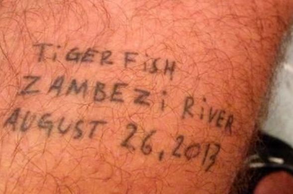 Casey Neistat Fish Bite Tattoo