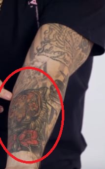 J Balvin Tiger on Arm Tattoo