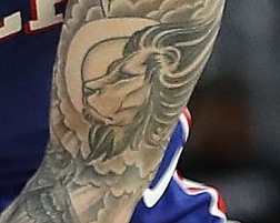 J. J. Redicks Left Arm Lion tattoo