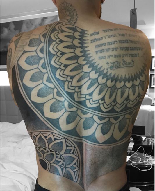 Nigel de Jong back tattoo 1