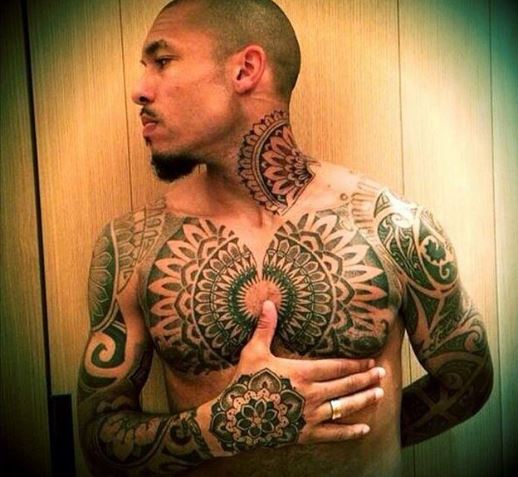 Nigel de Jong chest tattoo 1