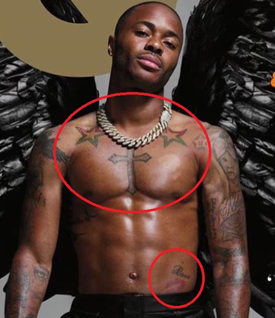 Raheem Sterling's 14 Tattoos & Their Meanings - Body Art Guru