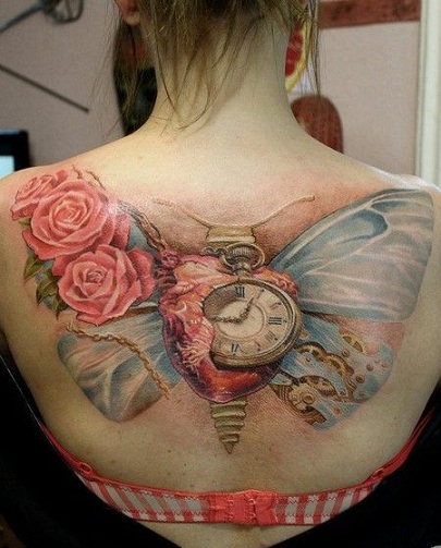 clock tattoo