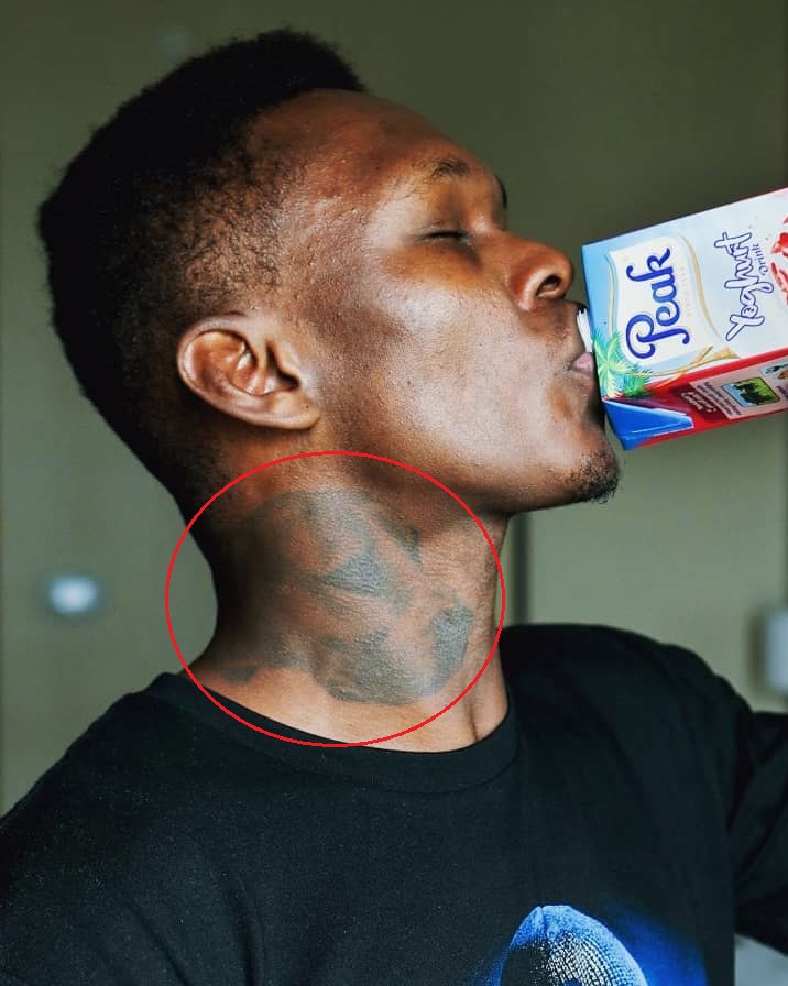 Israel Adesanya Neck Tattoo