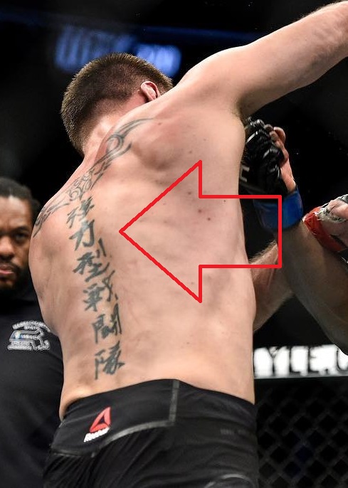 Stipe Miocic Back Tattoo1