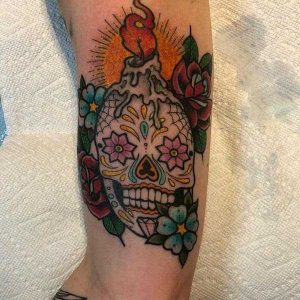 Tatuaje del día de los muertos