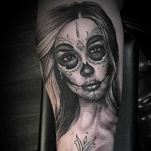 Tatuaje del Día de los Muertos