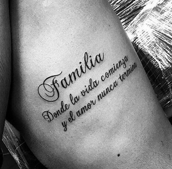 family quotes and sayings tattoos