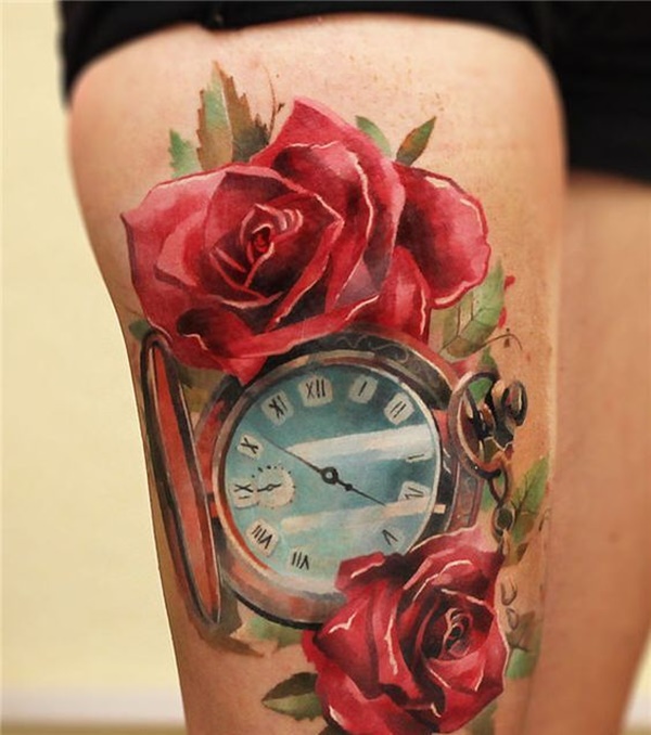 clock tattoo