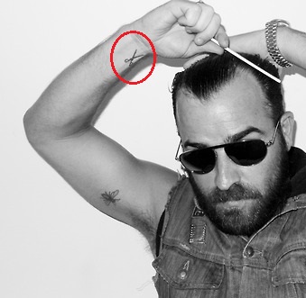 Justin Theroux Right Arm Wrist Tattoo