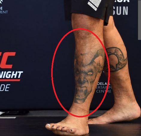 Mark Hunt Dragon Tattoo