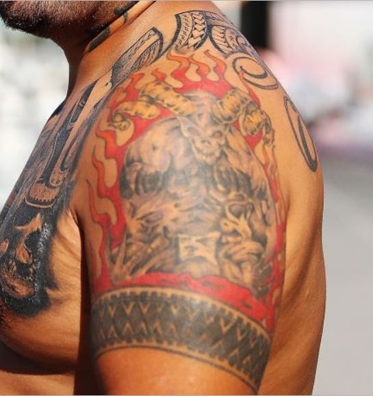 Mark Hunt Left Bicep Tattoo