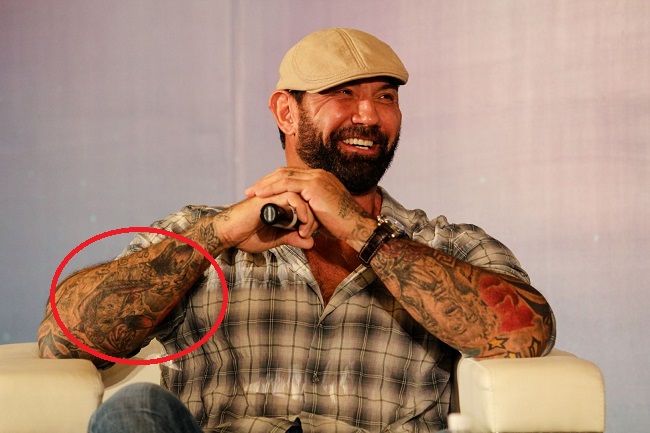 Dave Bautista s 33 Tattoos Their Meanings Body Art Guru
