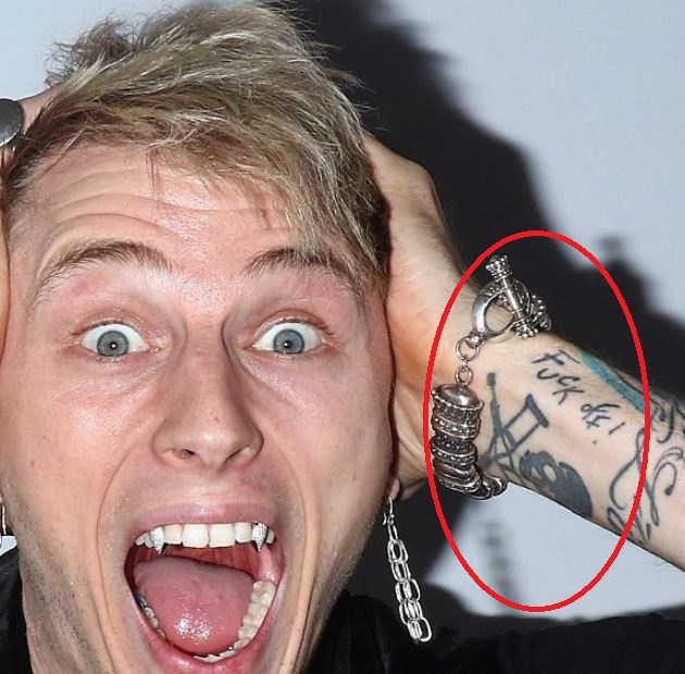 Все тату machine gun kelly