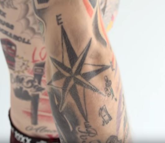MGK Seven Pointed Star Tattoo