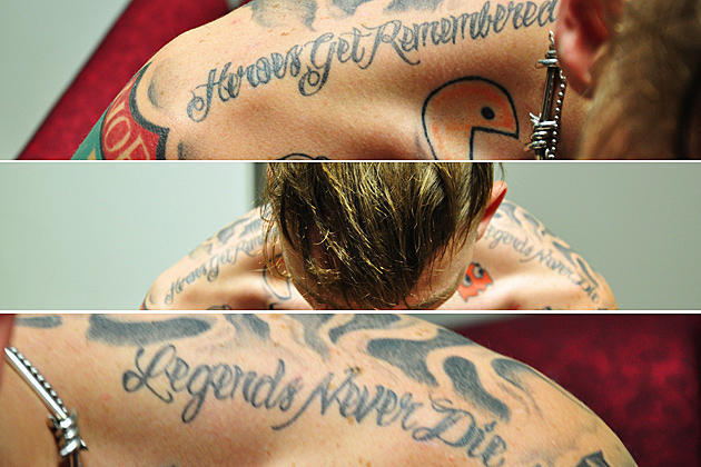 MGK quote on shoulders